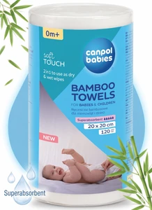 Ręczniczki bambusowe dla niemowląt 120 szt. Canpol Babies