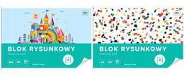 Blok Rysunkowy BIAŁY Dla Dzieci Szkoła Plastyka A4/20k 80g Interdruk x2
