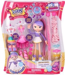 LALKA BETTY SPAGHETTY Szkolna Moda Akcesoria Cobi