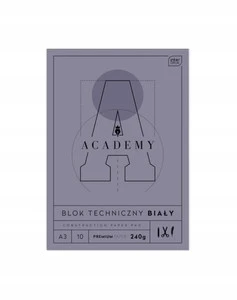 Interdruk blok techniczny A3 10 kartek gruby 240g Academy Premium