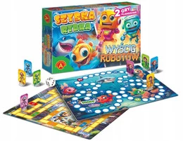 Gra Planszowa SZYBKA RYBKA / WYŚCIG ROBOTÓW Dla Najmłodszych 4+ Alexander