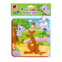 Piankowe puzzle magnetyczne 17 elementów. Zwierzęta z Australii Roter