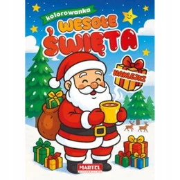 Kolorowanka z naklejkami Wesołe Święta Wiktoria Kohnke
