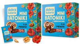 DOBRA KALORIA Mini Batoniki A'LA CIASTO MAKOWIEC Batony Bez Cukru 108g x2