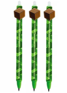 3x Długopis Wymazywalny Automat MINECRAFT City Jungle CoolPack