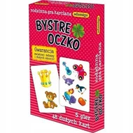 Rodzinna Gra Karciana Bystre Oczko Karty Pamięciowa 5 Gier 3+ Adamigo