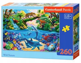 Puzzle 260 Układanka Natura ZWIERZĘTA Dzikie Morze Dżungla 8+ Castorland