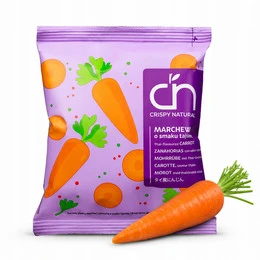Chipsy Crispy Natural suszone plastry marchew o smaku tajskim 18 g