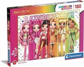 PUZZLE 180 SUPERCOLOR RAINBOW HIGH, CLEMENTONI