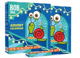 2x Bob Snail kalendarz adwentowy – zdrowe owocowe przekąski i zabawki 
