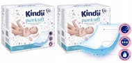 KINDII Podkłady Dla Niemowląt PURE&SOFT 60x60 10 szt. x2