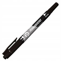 Marker dwustronny Tetis KM501 0,8/3 mm czarny