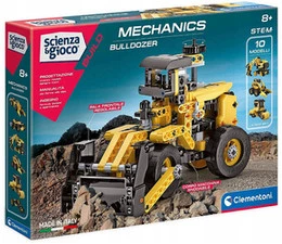 Pojazd Buldożer Budowa Laboratorium Mechaniki 8+ Clementoni