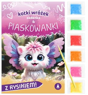 Zadanka i Piaskowanki KOTKI WRÓŻEK z Piaskiem i Rysikiem 5+ Skrzat