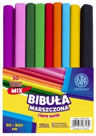 Astra ZESTAW Jakościowa BIBUŁA MARSZCZONA 10 Kolorów 50X200 Szeroka