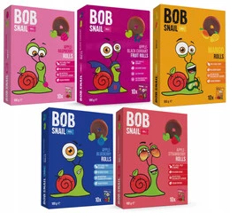 Rollsy Owocowe Mix Smaków Bob Snail Zestaw 5x100g