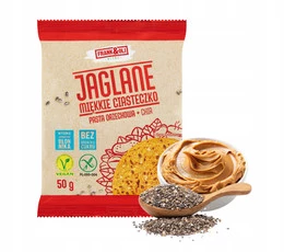 FRANK&OLI Ciasteczko Miękkie PASTA ORZECHOWA CHIA Bez Cukru 50g
