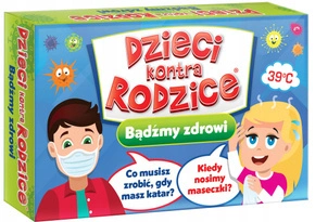 Dzieci Kontra Rodzice Bądźmy Zdrowi Gra Rodzinna Quiz Zagadki 7+ Kangur