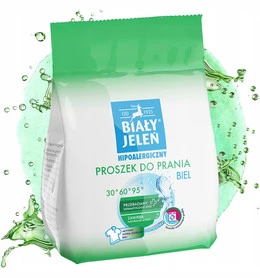 BIAŁY JELEŃ Proszek Do Prania Białego Do BIAŁYCH Tkanin 1,5 kg