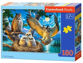 Puzzle 180 Owl Family CASTOR