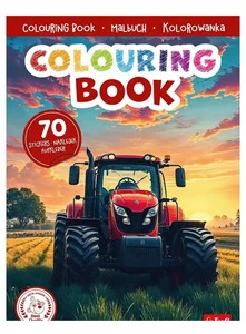 MASZYNY ROLNICZE KOLOROWANKA Z NAKLEJKAMI (KSIĄŻKA)