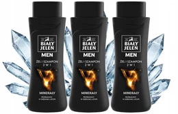 3x Żel i Szampon BIAŁY JELEŃ 2w1 Z Minerałami MEN 300 ml Kompleks Minerałów