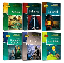 Zestaw Lektur z opracowaniem 7-8 klasa Egzamin Ósmoklasisty Latarnik Zemsta