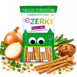 EZERKI paluszki grahamowe złociste z cebulą 70g