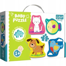 Puzzle 4w1 Baby Classic Zwierzątka Trefl