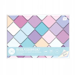 Interdruk blok rysunkowy kolorowy A4 pastelowy