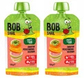 2x BOB SNAIL Smoothie PERSYMONA GUAWA Bez Dodatku Cukru Mus 120g