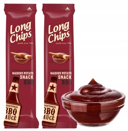 LONG CHIPS Chipsy Ziemniaczane o Smaku BARBECUE 75g x2