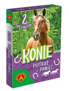 Karty Piotruś + Pamięć Konie Alexander 2779