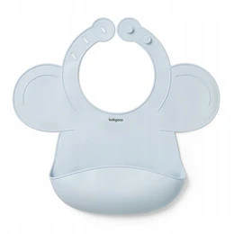 Śliniak silikonowy niebieski 30×28 cm 129 g – Babyono