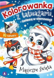 Kolorowanka Z Tatuażami MAGICZNE ŚWIĘTA Świecące W Ciemności 3+ Skrzat