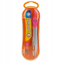 CYRKIEL SZKOLNY w Etui Piccolo METALOWY + Rysik Astra