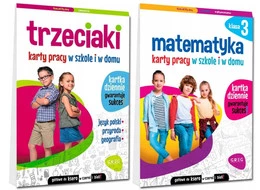Pakiet Trzeciaki Karty Pracy w Szkole i w Domu Matematyka Klasa 3 Greg 2w1