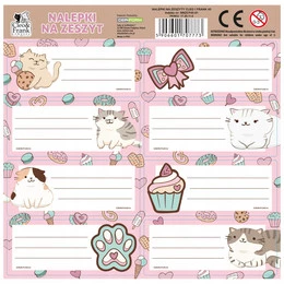 Naklejki na zeszyt Cleo i Frank Kot 45 Derform