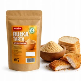 Naura Bułka Tarta Bezglutenowa 400 g Do Panierowania Bez Laktozy Wegańska