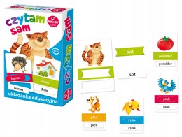 CZYTAM SAM Układanka Gra Edukacyjna 4+ Kukuryku