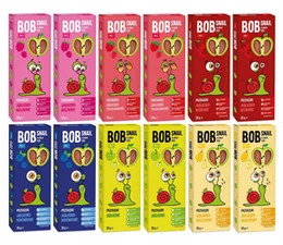Rollsy Owocowe Bez Cukru Mix Smaków Bob Snail 12x30g