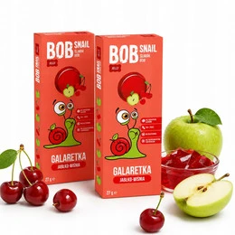 Bob Snail Galaretki jabłkowo-wiśniowe bez cukru 27g x2