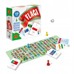 JAKIE TO FLAGI? Gra Rodzinna Edukacyjna 7+ Alexander 2698