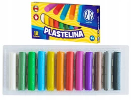 Plastelina Szkolna Dla Dzieci 12 Kolorów Astra