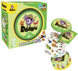 Dobble ZWIERZAKI Gra Karciana Pełna Dynamiki 4+ Rebel