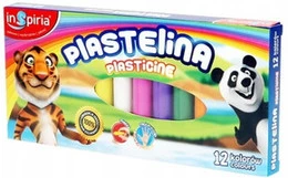 Plastelina Szkolna 12 Kolorów Inspiria