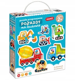 Puzzle progresywne Pojazdy na Budowie CzuCzu