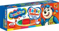 Farby Plakatowe Szkolne 10 Kolorów 20ml Bambino