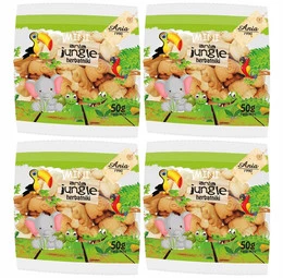 Herbatniki Mini ZOO Jungle 4x50g - Bio Ania