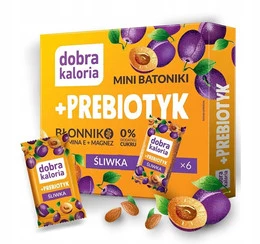 Zdrowe Mini Batoniki Probiotyk Śliwka Dobra Kaloria Śliwkowe 0% cukru